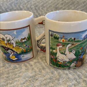 1980’s Cottage Mother Goose mugs - 2